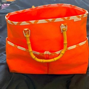 Clinique Orange tote